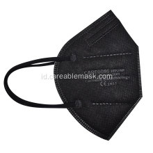 FFP2 Filtering Half Mask Dilipat-Datar CE Disetujui Warna Hitam